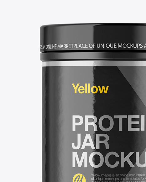 Matte Protein Jar Mockup