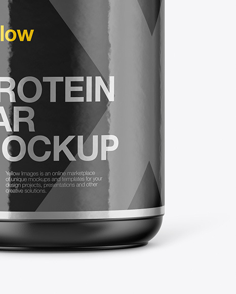 Matte Protein Jar Mockup