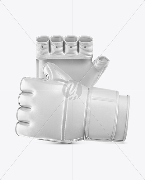 Two MMA Gloves Mockup