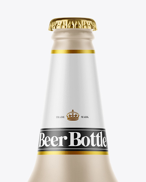 Ceramic Beer Bottle Mockup