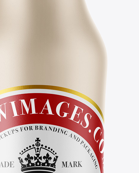 Ceramic Beer Bottle Mockup