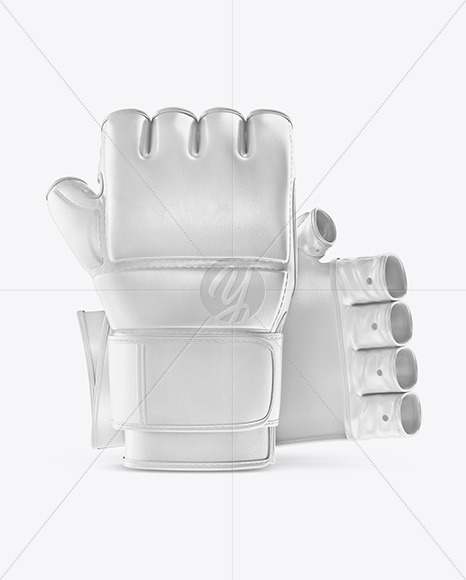 Two MMA Gloves Mockup