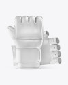 Two MMA Gloves Mockup