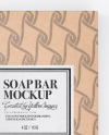 Kraft Box With Soap Mockup