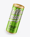 Glossy Drink Metallic Can Mockup