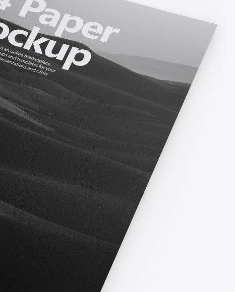 Textured A4 Paper Mockup