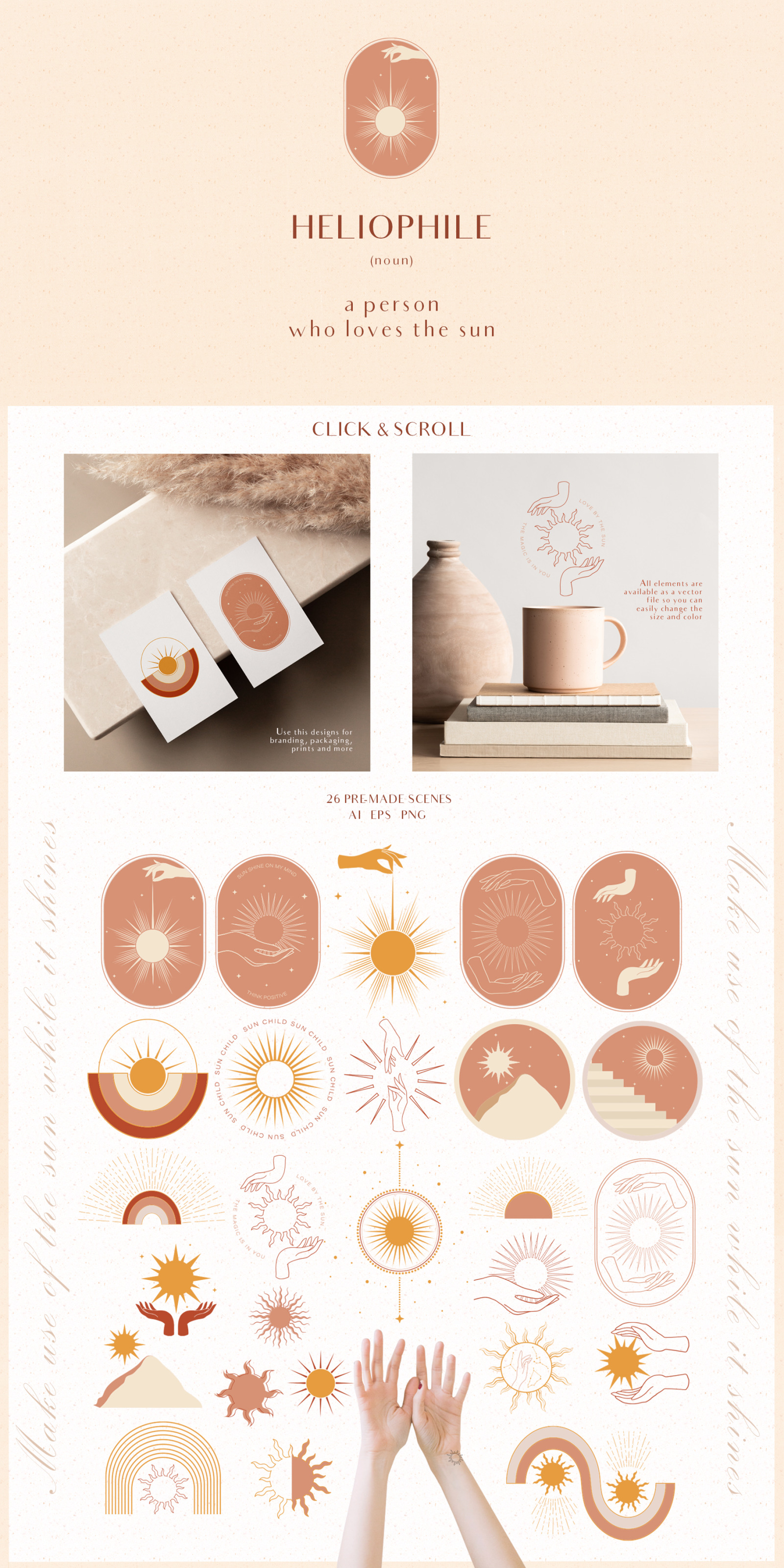 Moon and sun collection