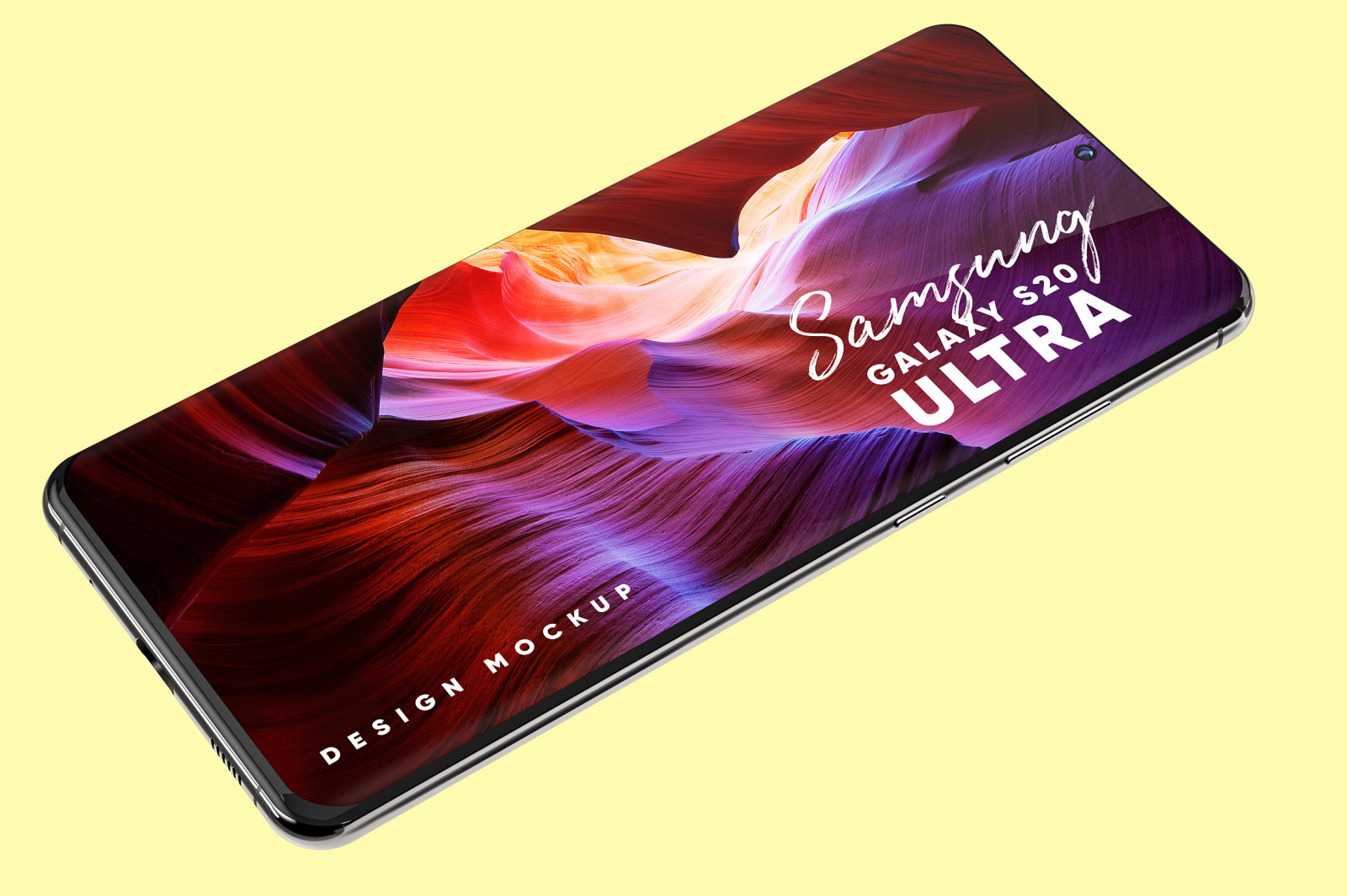Samsung Galaxy S20 Ultra Device Mockup Samsung Galaxy S20 Ultra Device Mockup