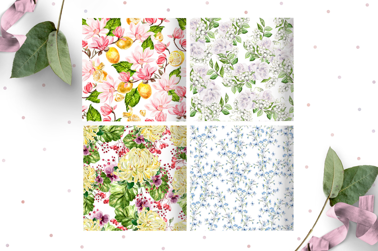 Hand Drawn Watercolor Pattern Hand Drawn Watercolor Pattern