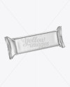 Matte Metallic Snack Bar Mockup - Halfside Front View (High-Angle Shot)