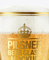 Weizen Glass with Pilsner Beer Mockup