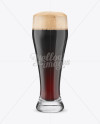 Weizen Glass with Stout Beer Mockup