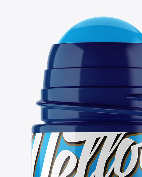 Plastic Glossy Roll-On Deodorant Mockup