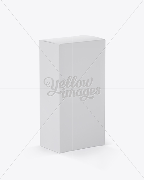 Nasal Spray Box Mockup - 70° Angle Front View (High-Angle Shot)