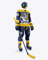 Men’s Full Ice Hockey Kit with Visor mockup (Hero Shot)