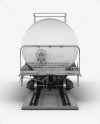 Railroad Tank Car Mockup - Front View