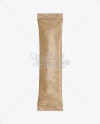 Kraft Stick Sachet Mockup - Front View Kraft Stick Sachet Mockup - Front View