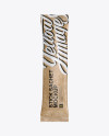 Kraft Stick Sachet Mockup - Front View Kraft Stick Sachet Mockup - Front View