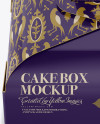 Cake Box - Front View (High Angle)