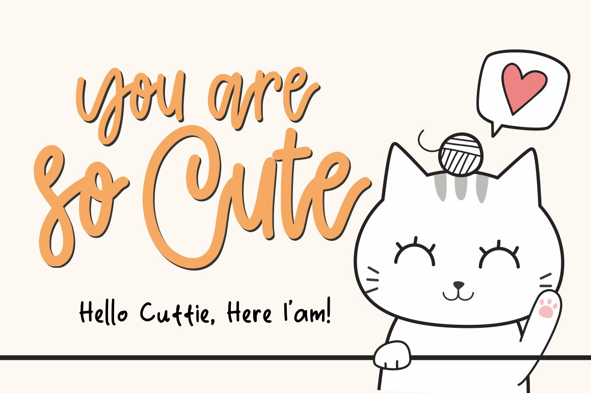 Cattie - Cute Font