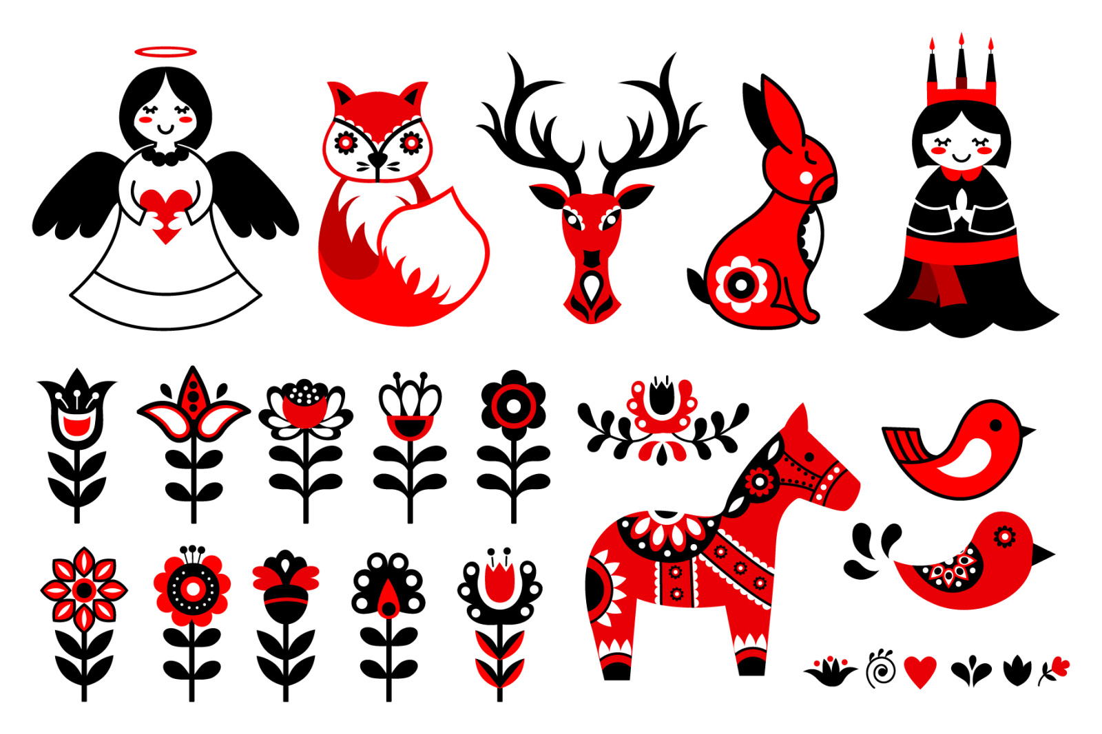 Scandinavian folk art collections