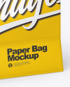 Glossy Shopping Bag w/ Rope Handles Mockup