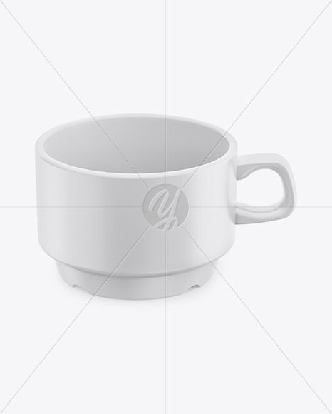 Ceramic Matte Cup Mockup (High-Angle Shot)