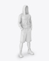 Men Compression Suit Mockup - Front Half Side View