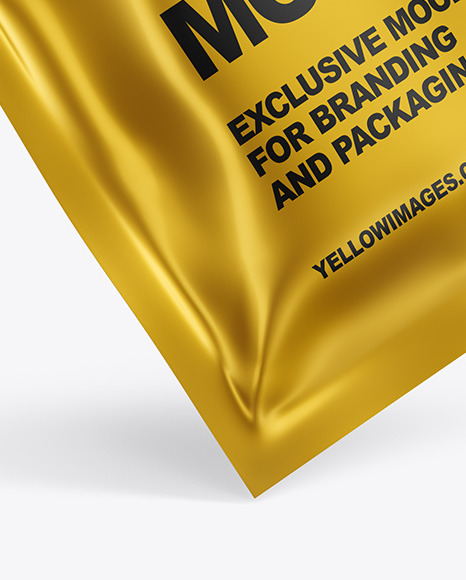 Metallic Sachet Mockup