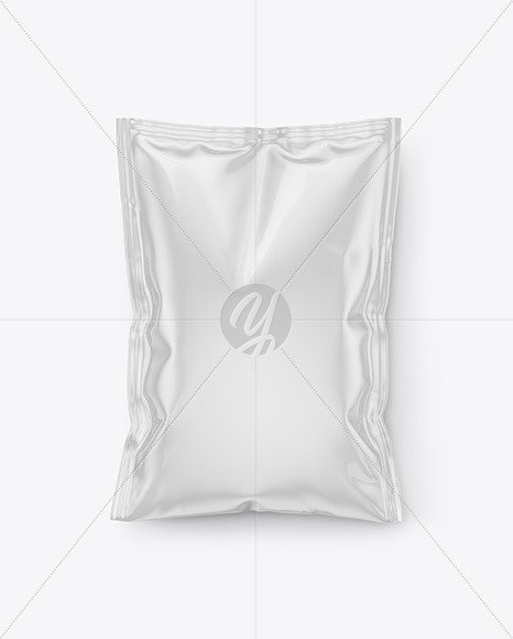 Glossy Food Sachet Mockup