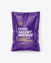 Matte Food Sachet Mockup