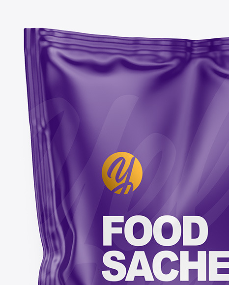 Matte Food Sachet Mockup