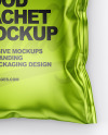 Metallic Food Sachet Mockup