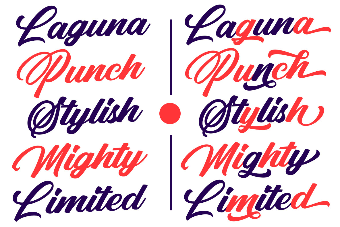 Punch Limit-font Combination