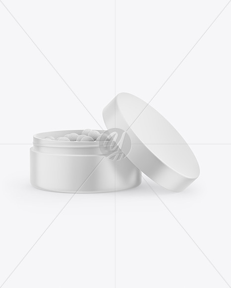 Matte Jar with Blush Mockup