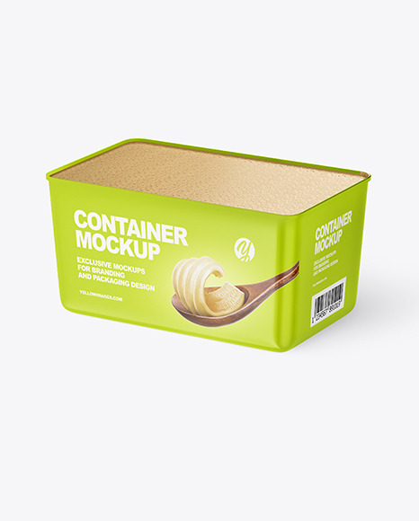 Matte Plastic Container Mockup