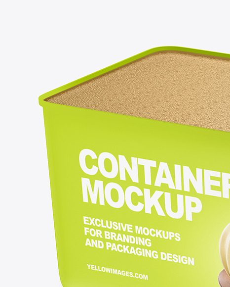 Matte Plastic Container Mockup