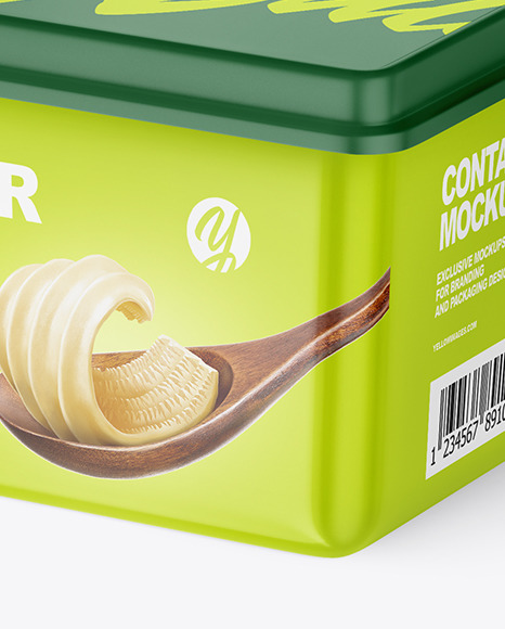 Matte Plastic Container Mockup