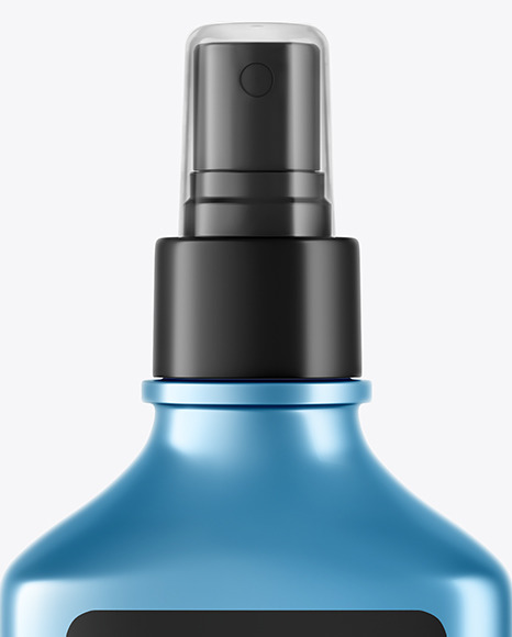 Metallic Spray Bottle Mockup