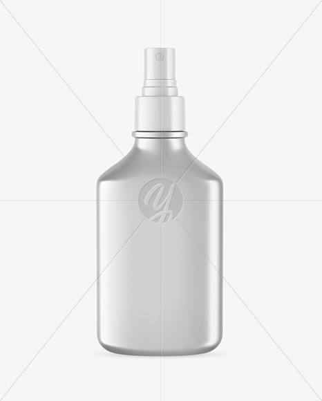 Metallic Spray Bottle Mockup