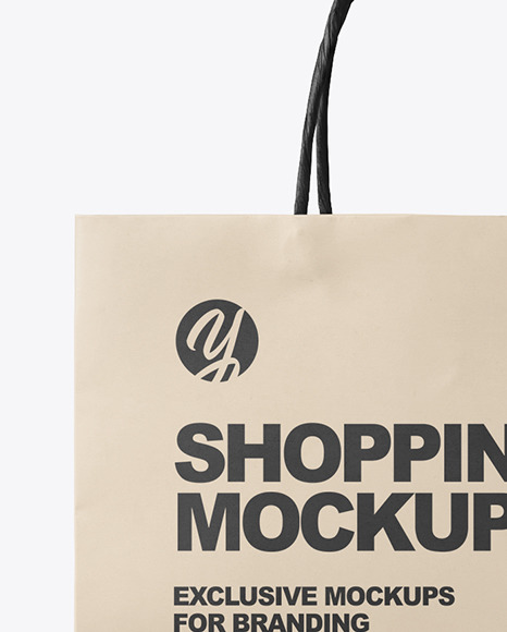 Two Paper Shopping Bags Mockup