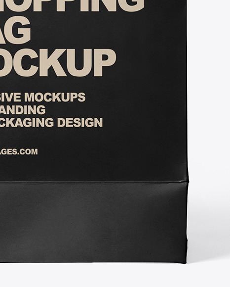 Two Paper Shopping Bags Mockup