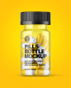 Clear Pills Bottle Mockup