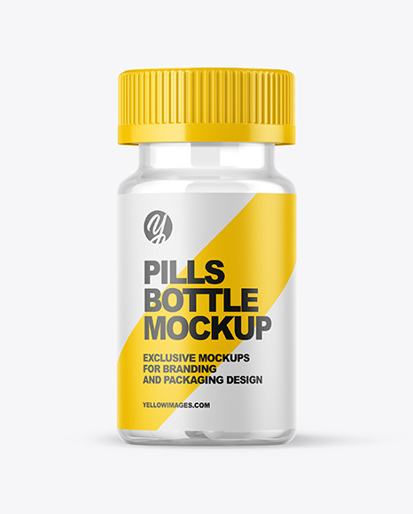 Clear Pills Bottle Mockup - 5+Supplement+Capsule+Bottle+Mockups