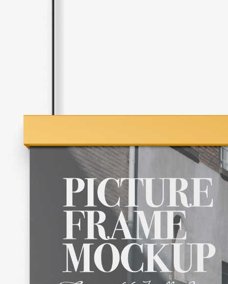 Matte Picture Frame Mockup