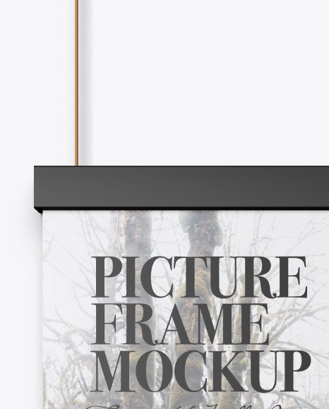 Matte Picture Frame Mockup