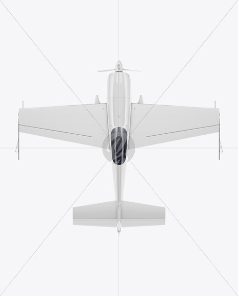 Sport Airplane Mockup - Top View