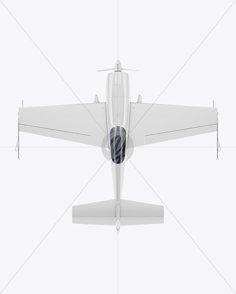 Sport Airplane Mockup - Top View