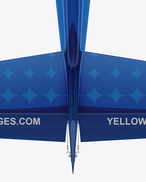 Sport Airplane Mockup - Top View