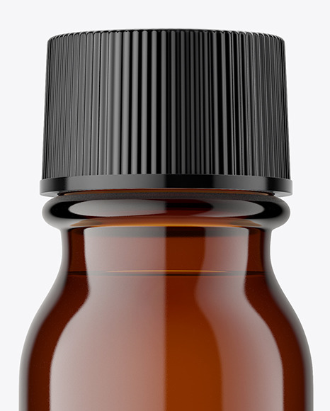 Amber Glass Pharmacy Bottle Mockup